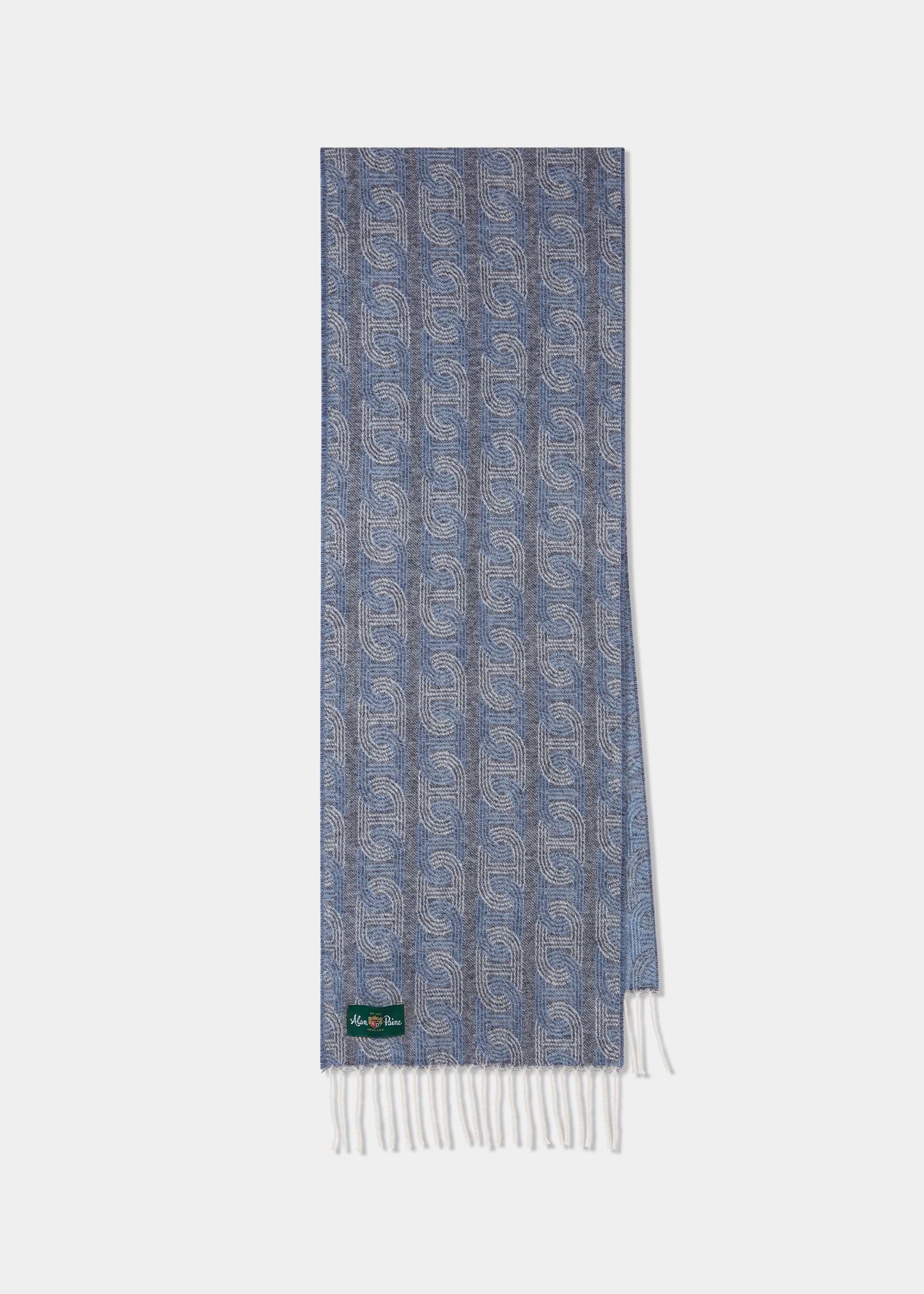 Bufanda de cachemir estampada en glaciar de Wolvey
