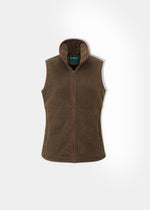 Aylsham Ladies Fleece Gilet In Pecan