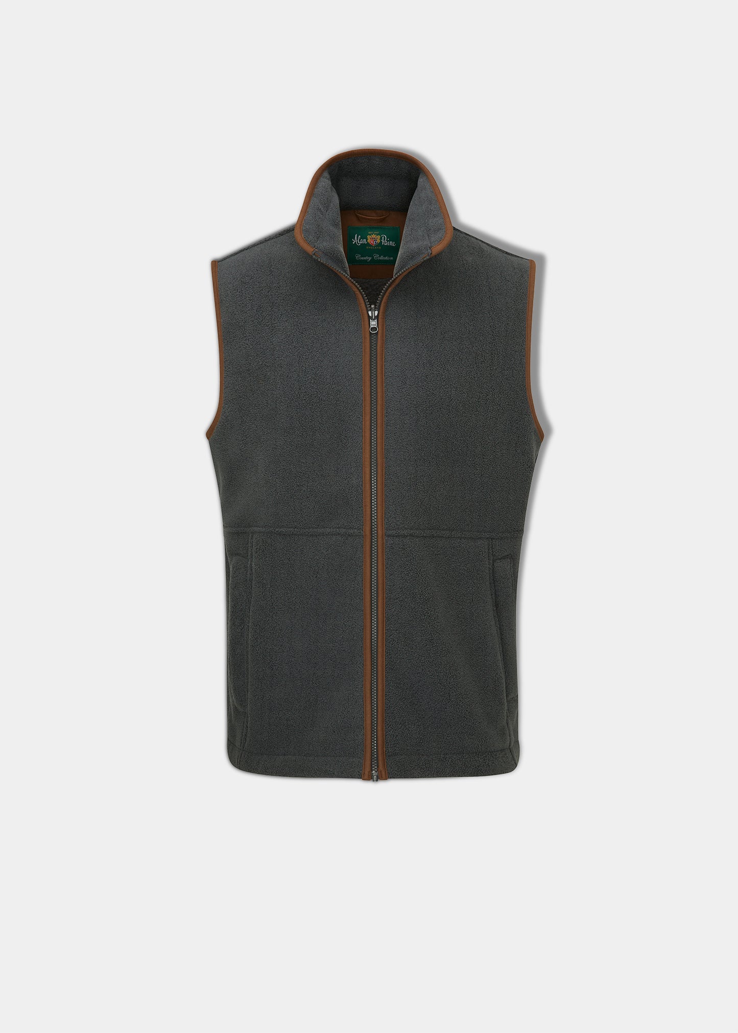 Chaqueta de Forro Polar para Hombre Aylsham en Color Gris Plomo - Corte Regular