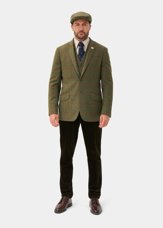 Combrook Men's Tweed Water Repellent Sports Blazer in Reed - Regular Fit