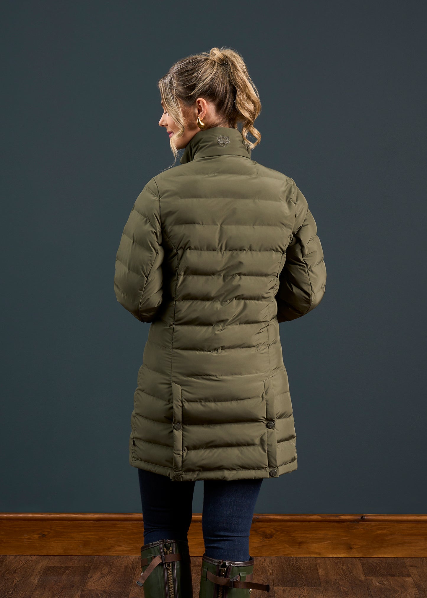 Calsall Ladies Coat in Olive