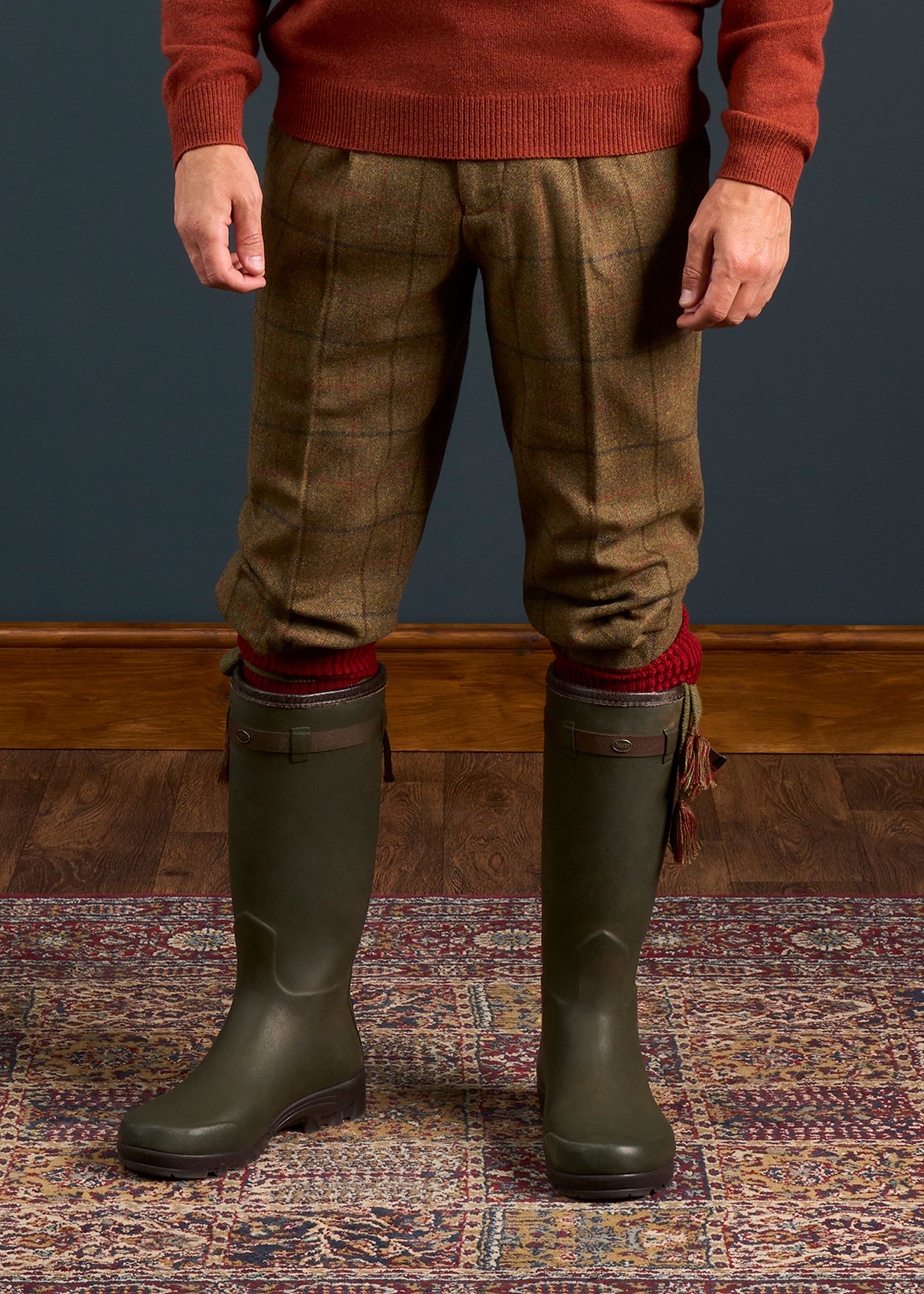Combrook Men's Tweed Shooting Breeks In Thyme