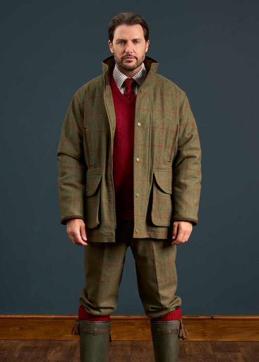 Combrook Men's Tweed Shooting Field Coat In Reed