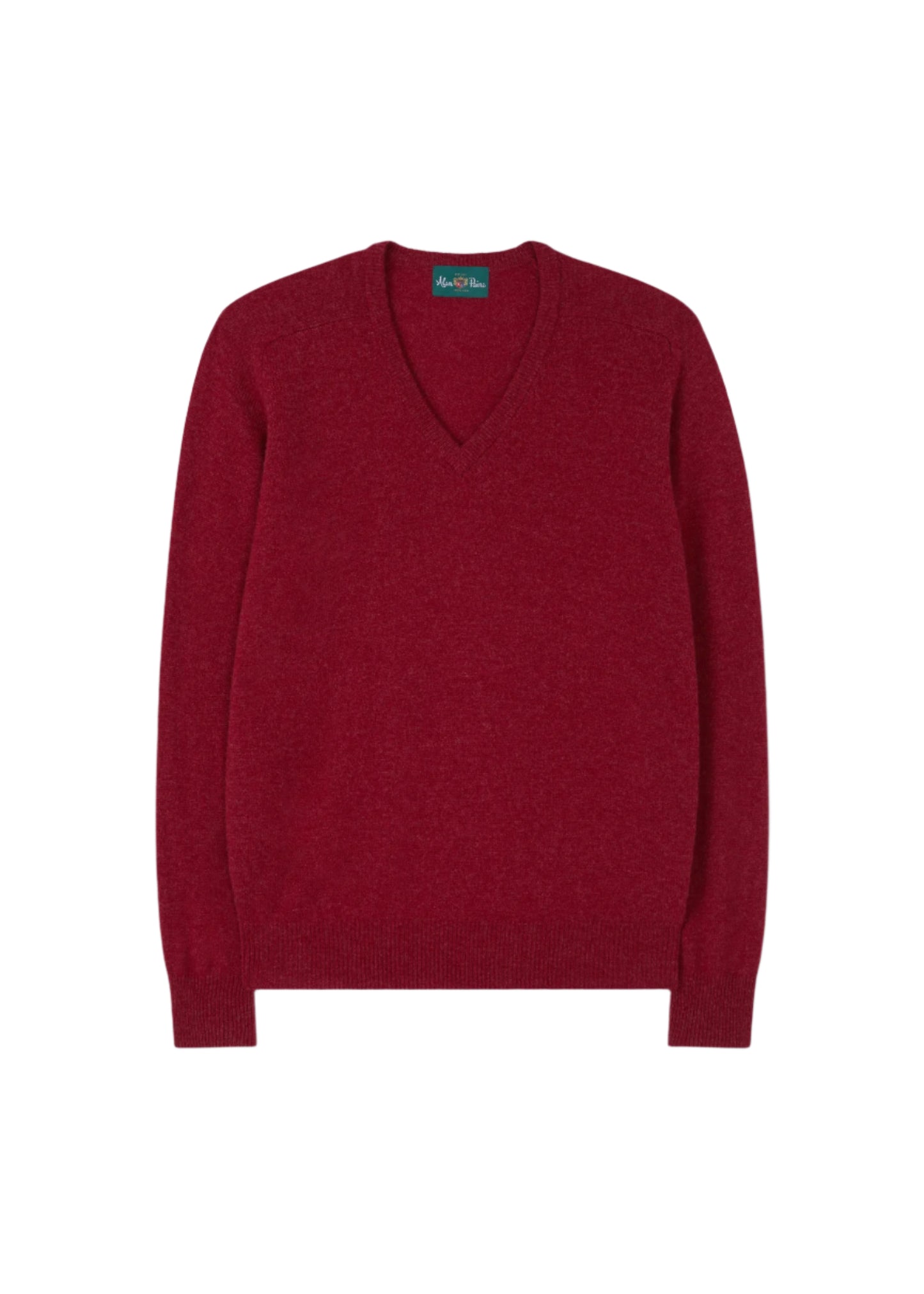Jersey de lana de cordero Hampshire en Poppy - Corte clásico