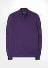 Men's Cotton Cashmere 1/4 Zip Jumper In Imperial