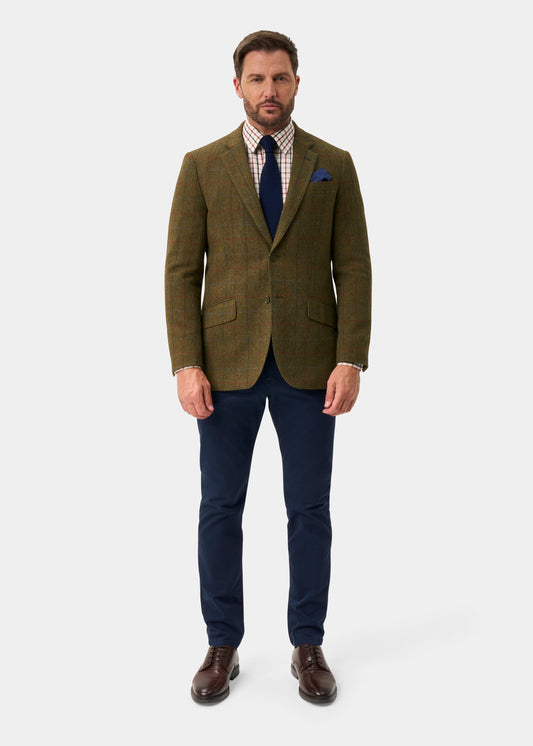 Surrey Men's Tweed Water Repellent Lined Blazer in Hawkswood - Regular Fit