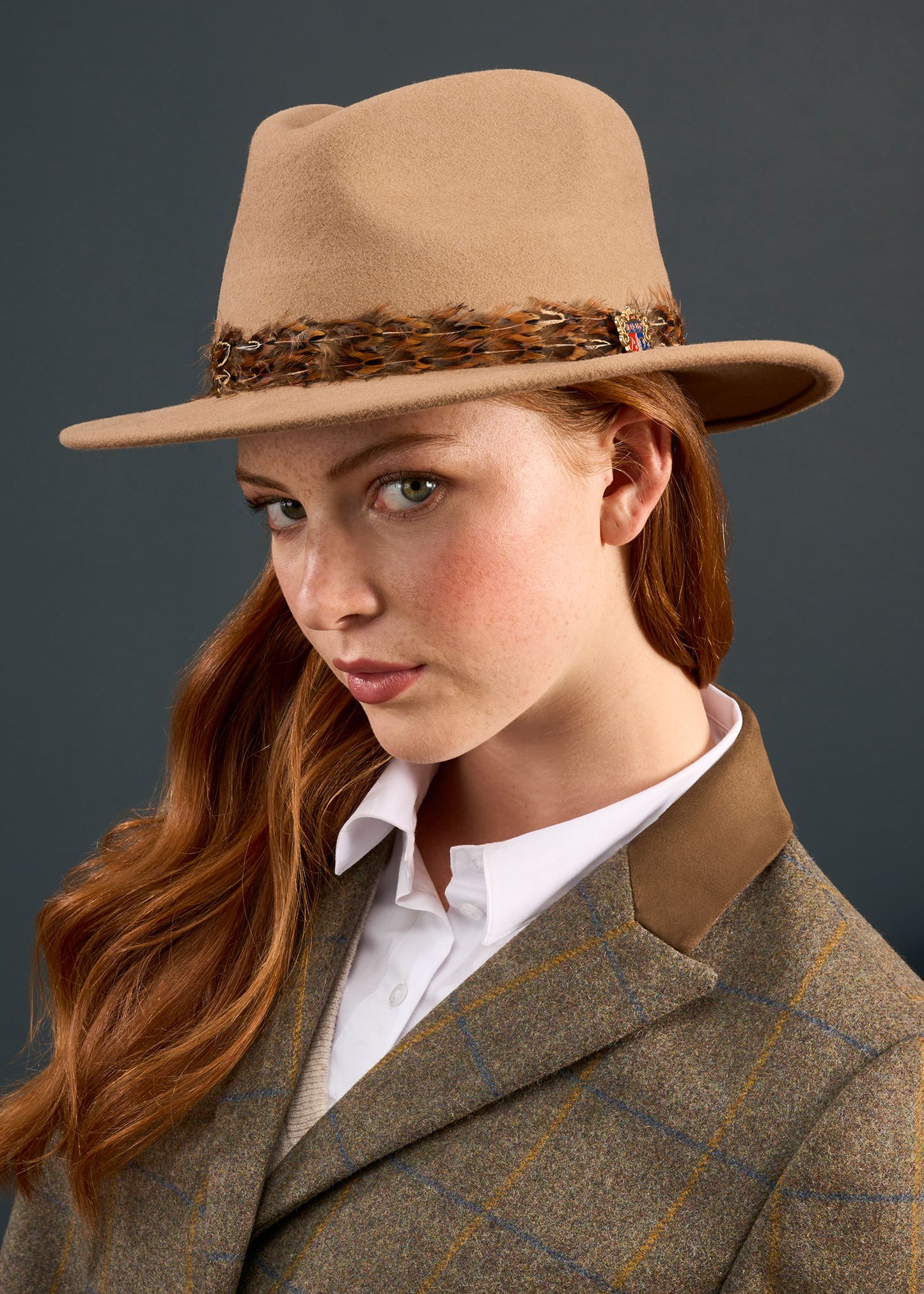 Sombrero Fedora Richmond para mujer en visón