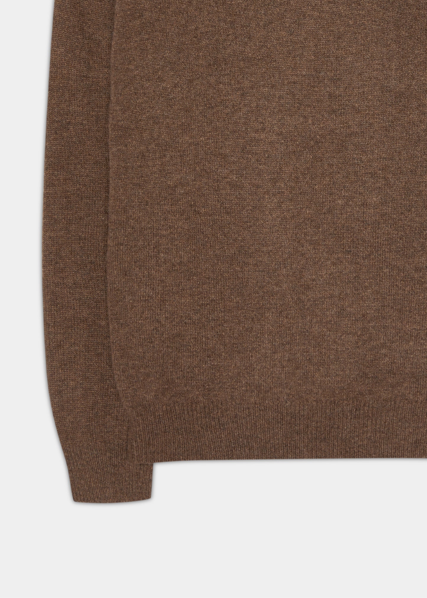 Jersey de lana de cordero para hombre Kilsyth en color tabaco - Corte regular