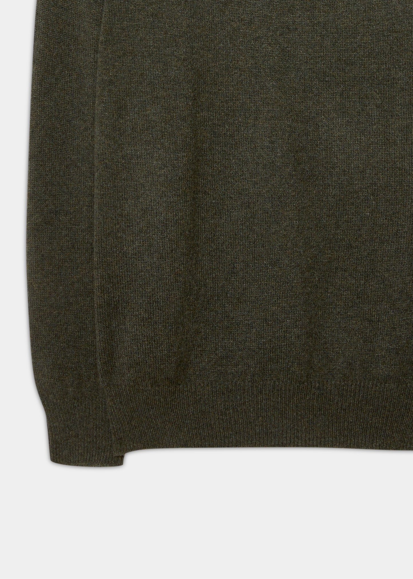 Jersey Dorset de lana de cordero para hombre en algas marinas - Corte clásico