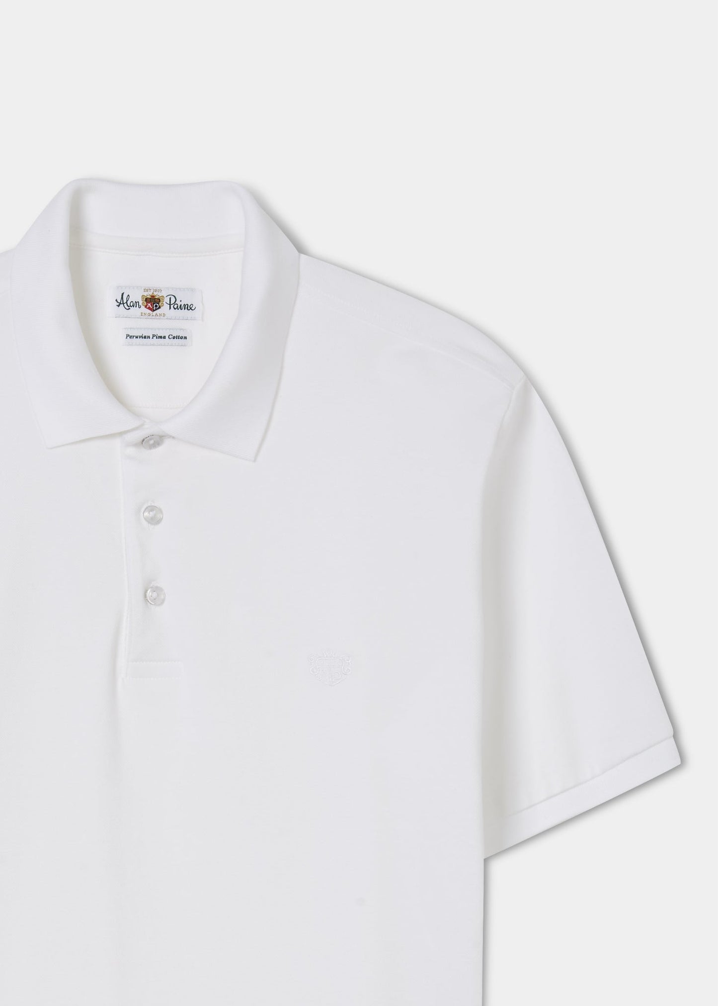 Polo de piqué blanco de Fritton