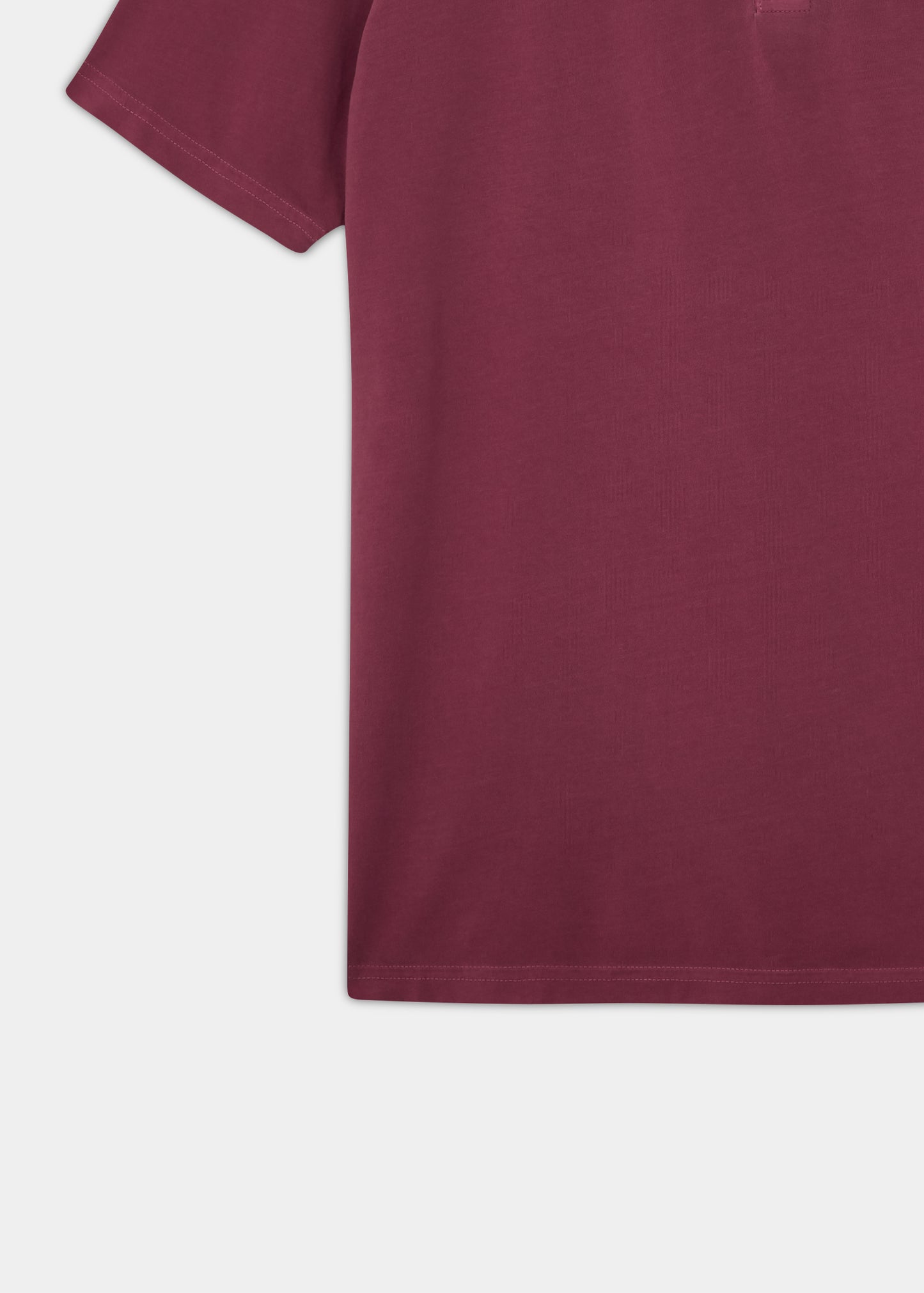 Polo color burdeos con efecto desteñido de Tutbury (sin emblema)