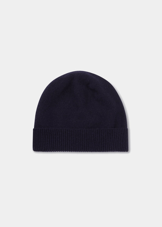 Gorro de lana de punto para hombre Tideswell en azul marino