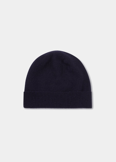 Tideswell Men's Knitted Wool Hat, Scarf and Glove Set In Navy