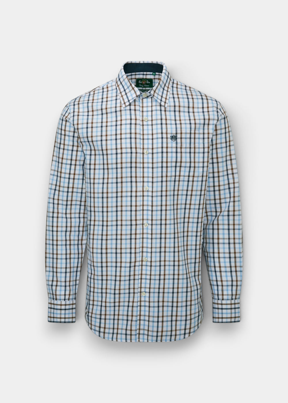 Aylesbury Men's Blue Check Shirt - Regular Fit