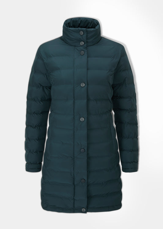 Abrigo Calsall para mujer en azul marino - Corte normal
