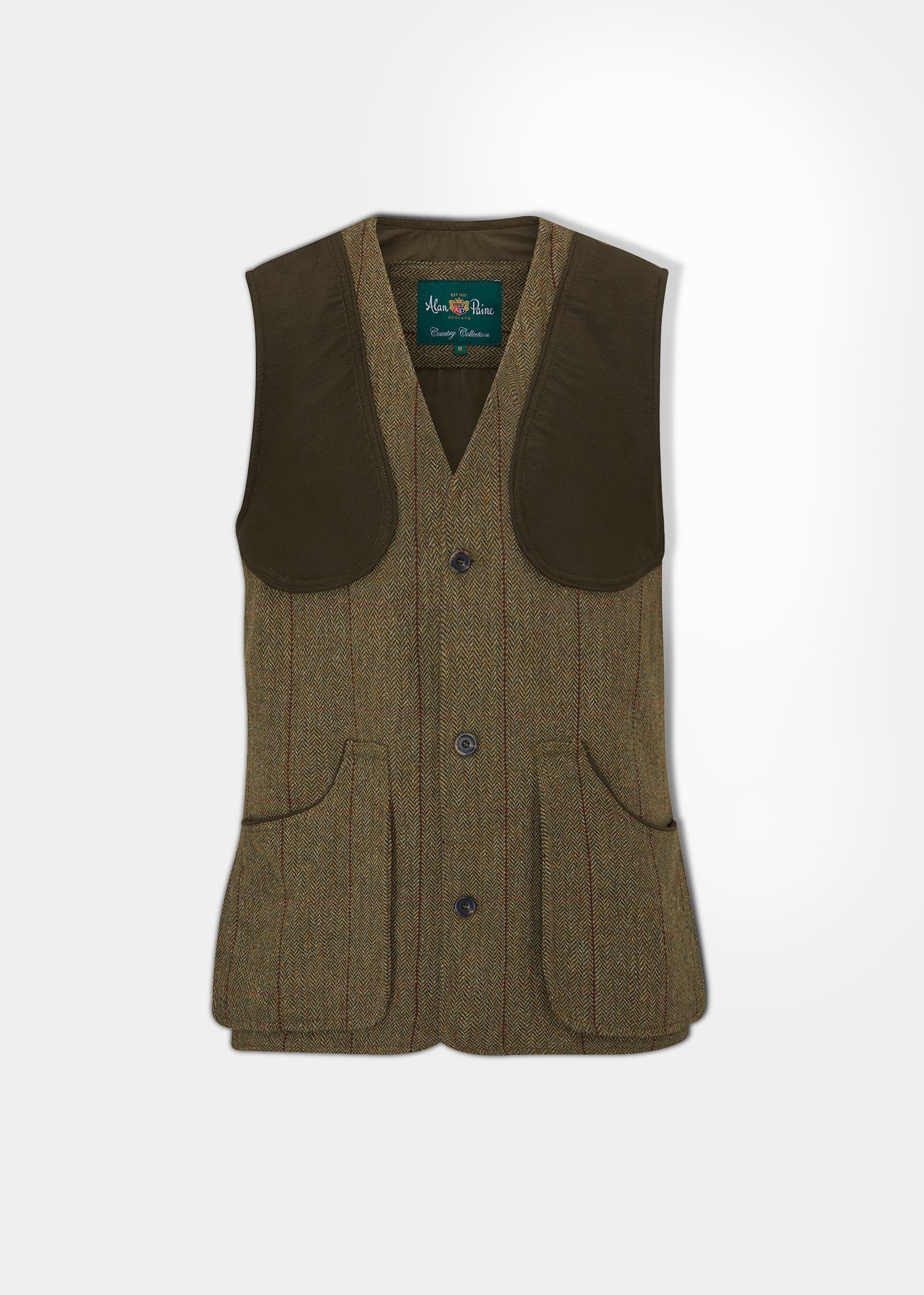 Rutland Men's Tweed Shooting Waistcoat In Oakley