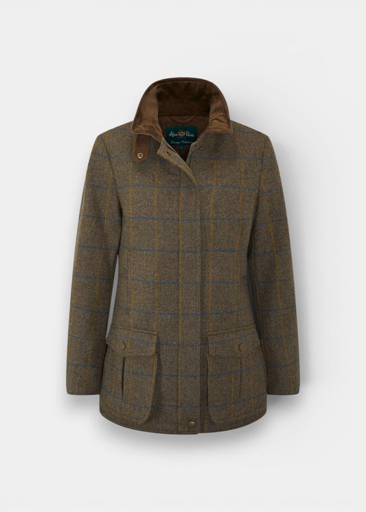 Surrey Ladies Tweed Water Repellent Coat in Seabrook  -  Regular Fit