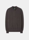 Cairns Geelong Wool 1/4 Zip Jumper in Cask