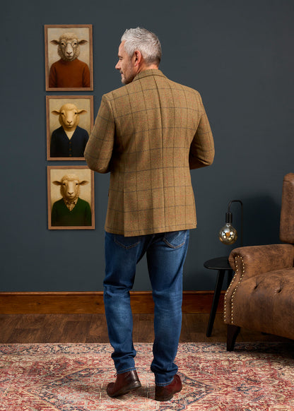 Combrook Men's Tweed Sports Blazer In Thyme 