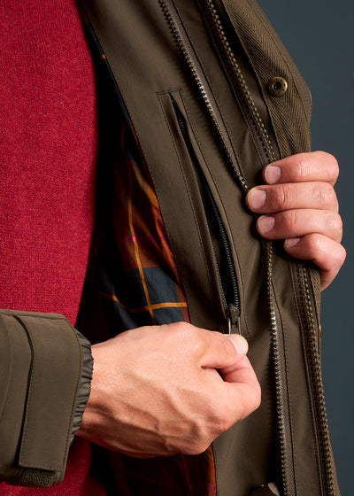 Dunswell Men's Waterproof Field Coat In Olive