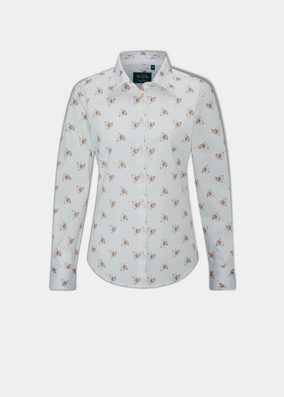 Lawen Ladies Printed Cotton Shirt - Floral Print