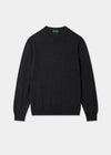Men's Cashmere Crew Neck Jumper in Charcoal