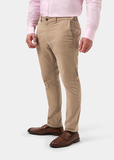 Men's Chino Trousers in Beige