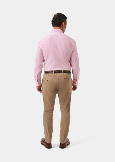 Men's Cotton Long Sleeve Shirt in Pink