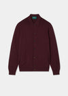 Men's Cotton Cashmere Collared Shirt in Purple