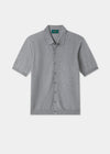 Men's Cotton Merino Shirt in Light Grey