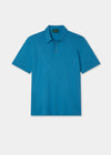 Men's Cotton Polo Shirt in Bright Blue