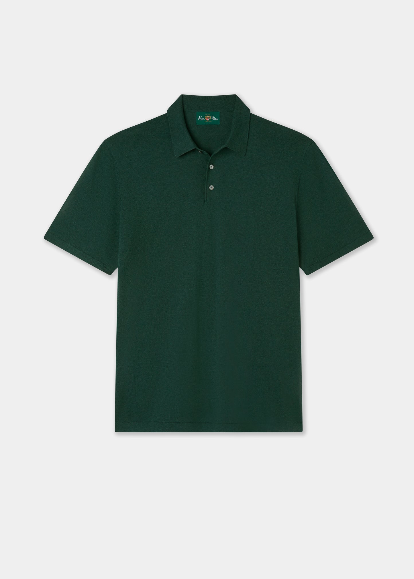 Men's Cotton Polo Shirt in Dark Green
