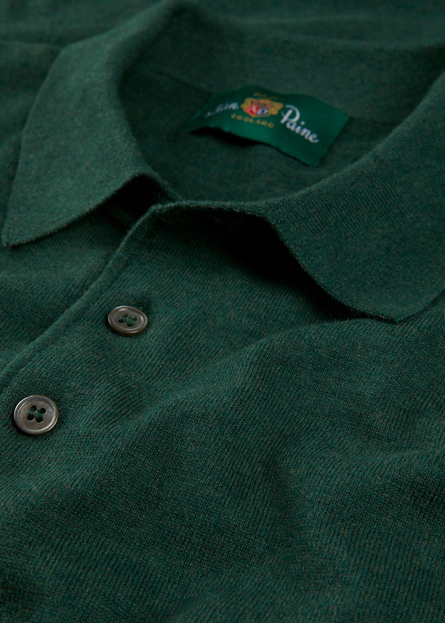 Men's Cotton Polo Shirt in Dark Green