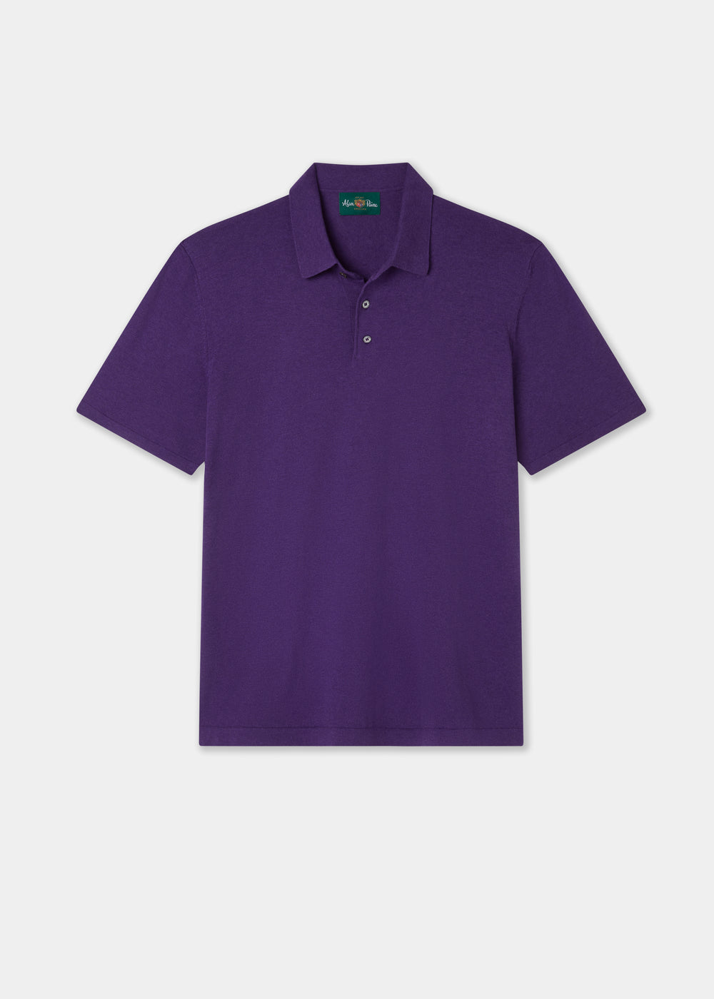 Men's Cotton Polo Shirt in Dark Purple