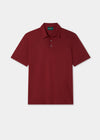 Men's Cotton Polo Shirt in Dark Red