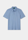 Men's Cotton Polo Shirt in Light Blue