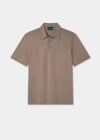 Men's Cotton Polo Shirt in Light Brown