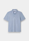Weymouth Washed Effect Polo Shirt In Light Blue