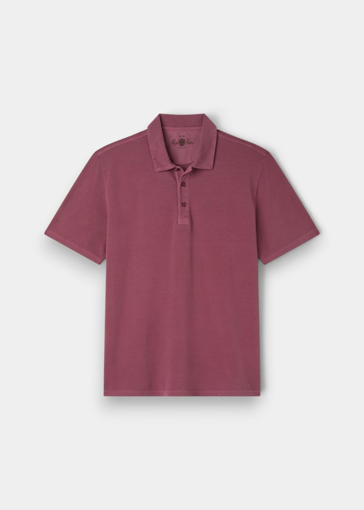 Weymouth Washed Effect Polo Shirt In Claret