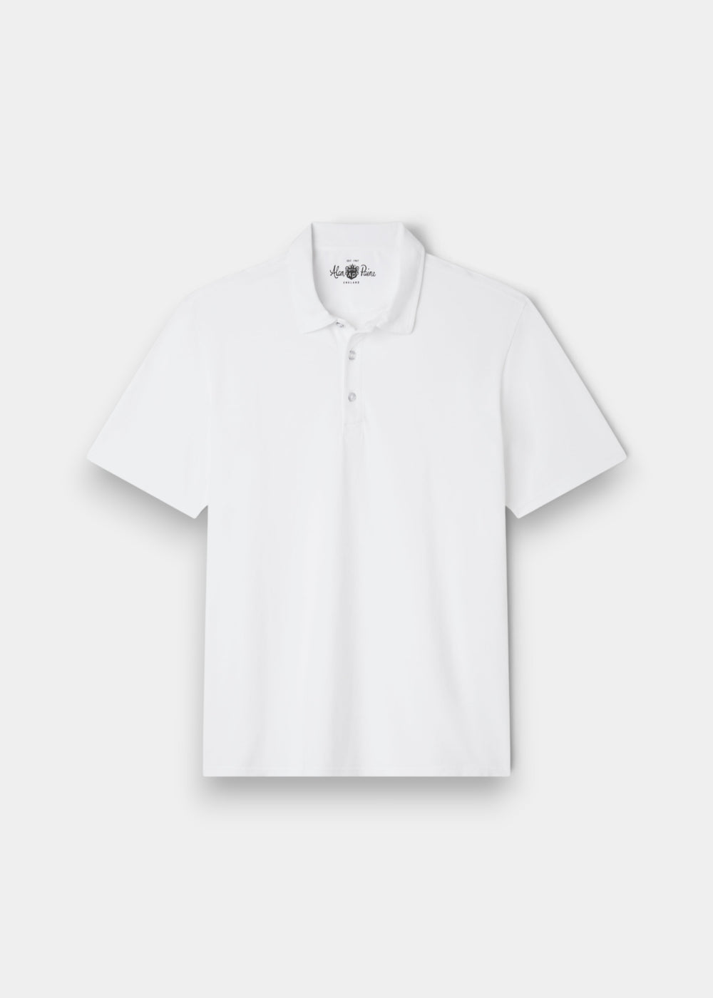 Polo de Piqué Lavado 100% Algodón Weymouth en Blanco - Corte Regular