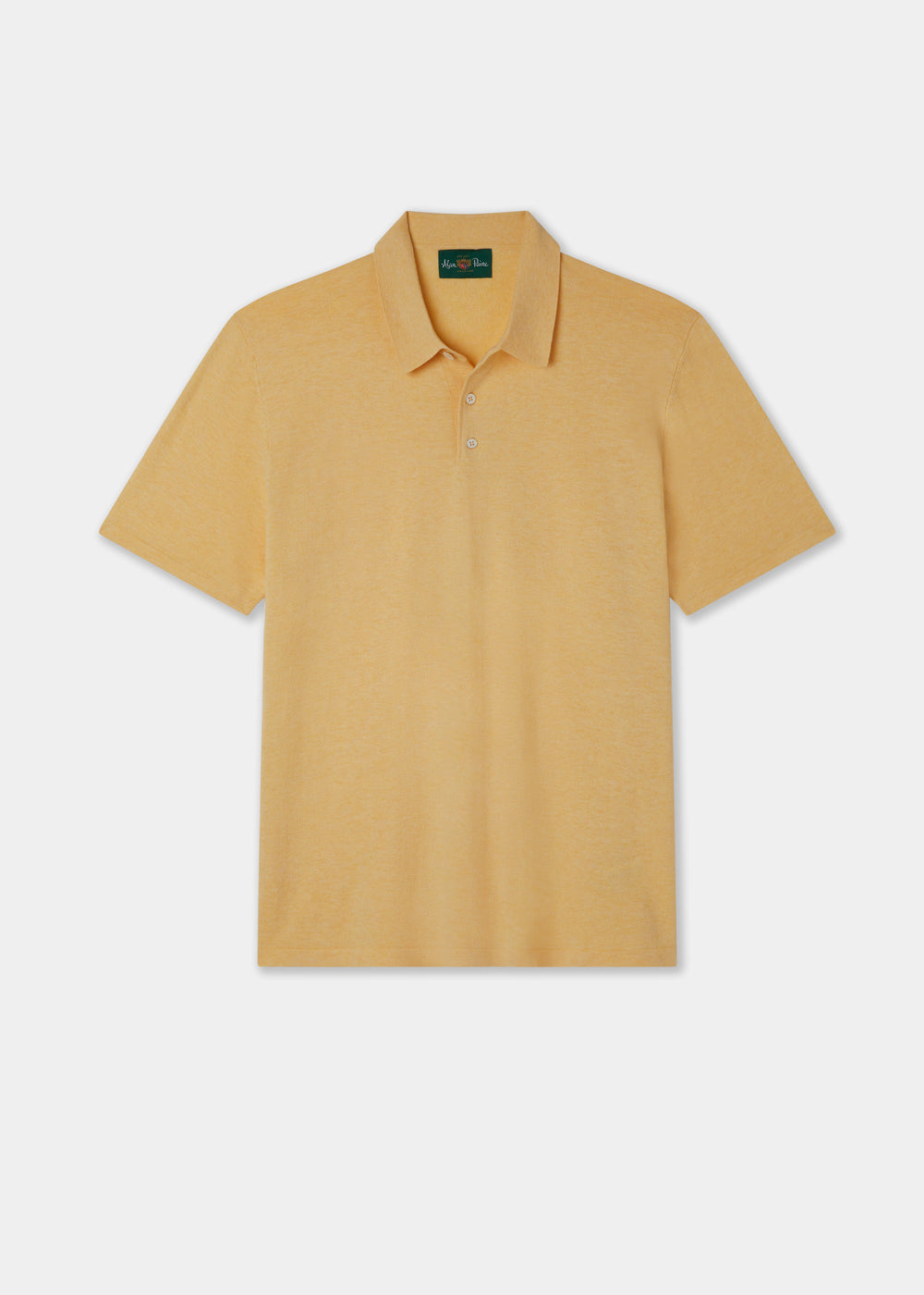 Men's Cotton Polo Shirt in Yellow