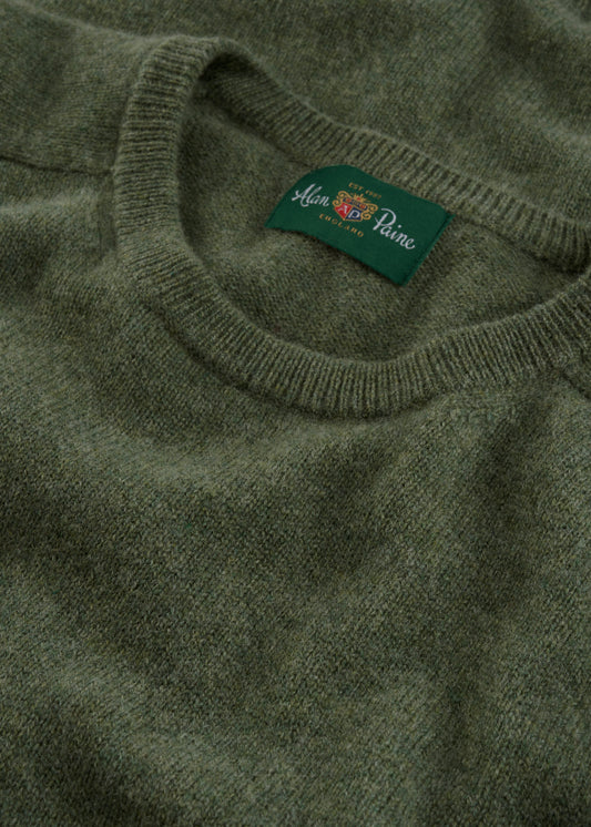 Men's Lambswool Crew Neck Jumper in Landscape