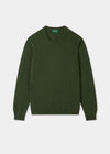 Men's Lambswool Crew Neck Jumper in Rosemary