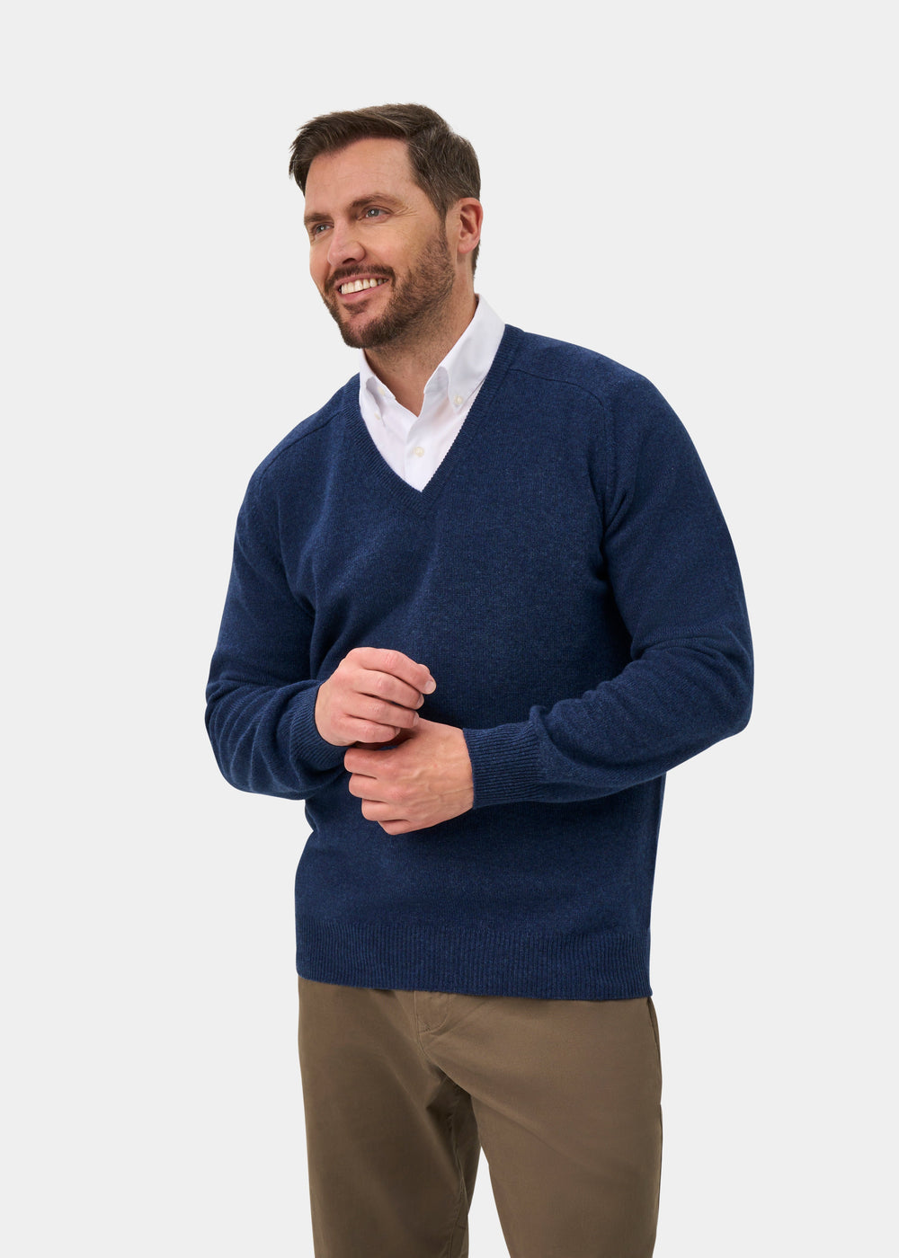 Hampshire Lambswool Jumper in Rhapsody - Classic Fit