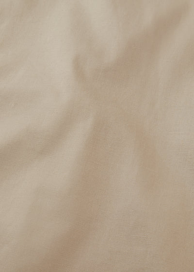 Men's Linen Cotton Shacket in Beige