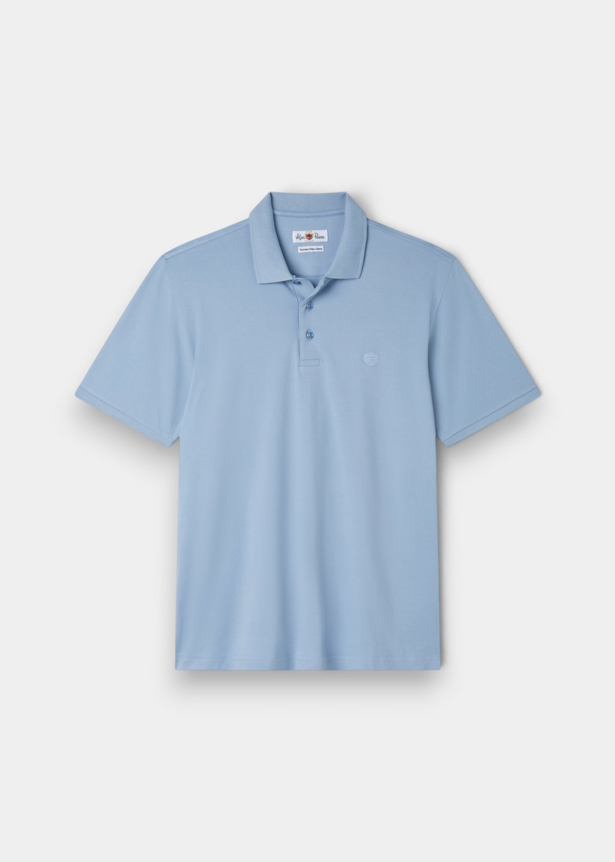 Fritton Pique Polo Shirt In Light Blue