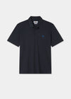 Men's Pique Cotton Polo Shirt in Navy