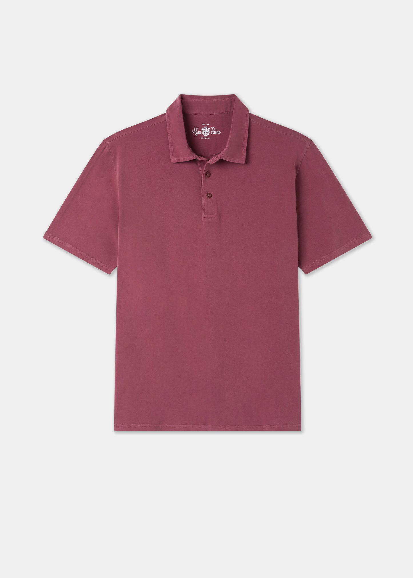 Men's Pique Cotton Polo Shirt in Red