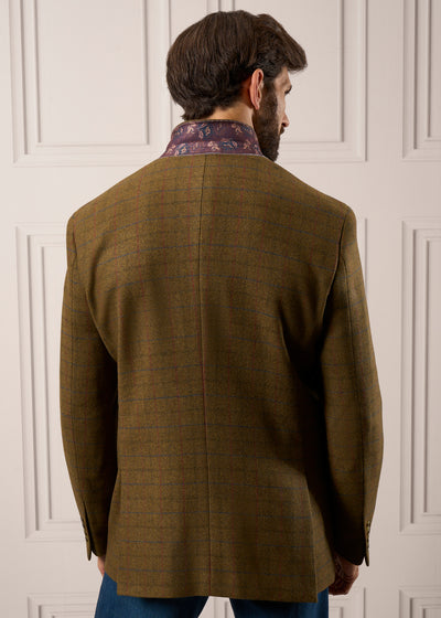 Surrey Men's Tweed Water Repellent Lined Blazer in Moor  -  Regular Fit