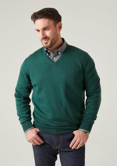 Millbreck Merino Wool Jumper in Hunter
